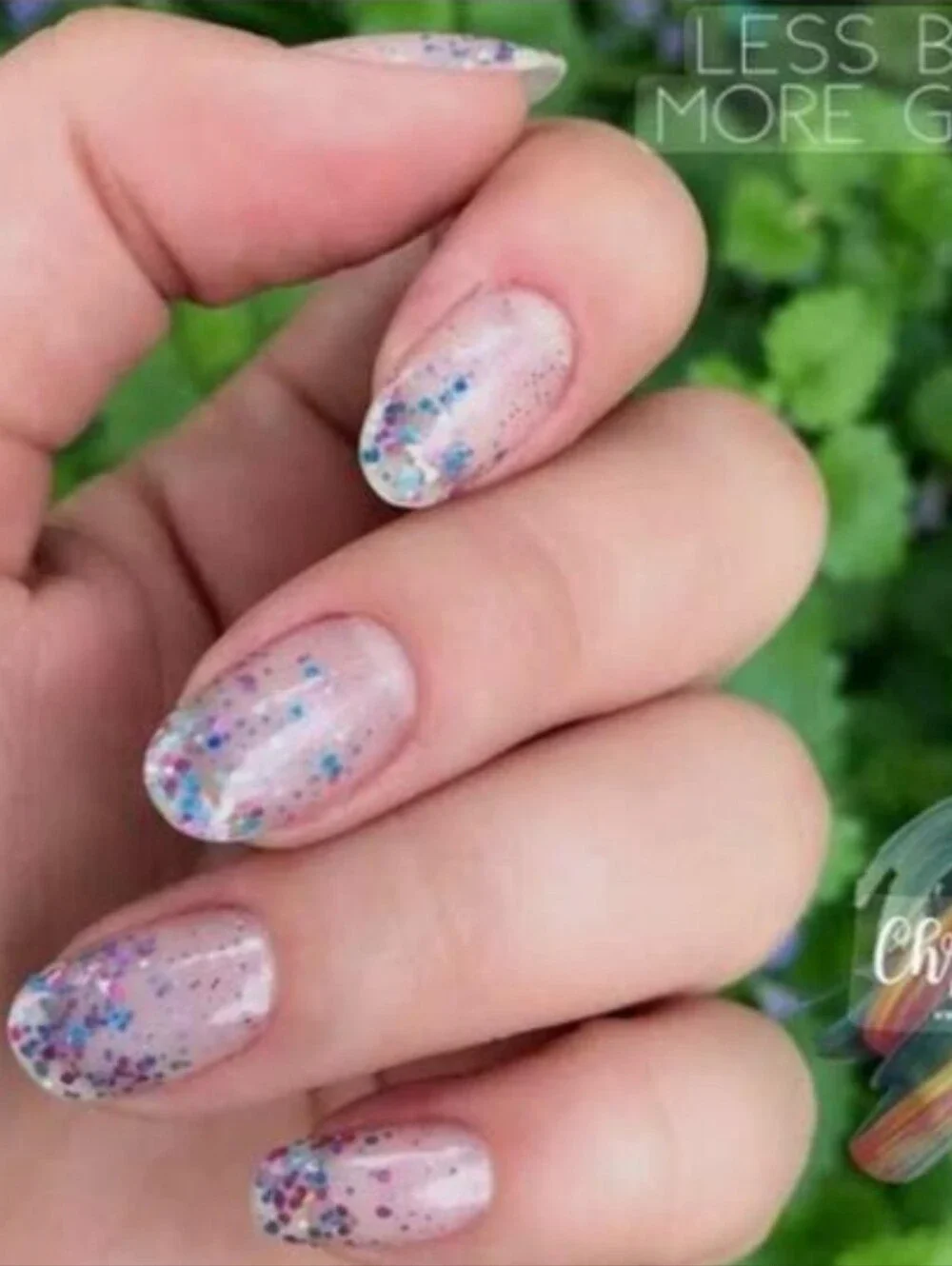 Color Street Less Bitter More Glitter Nail Strips Sparkle